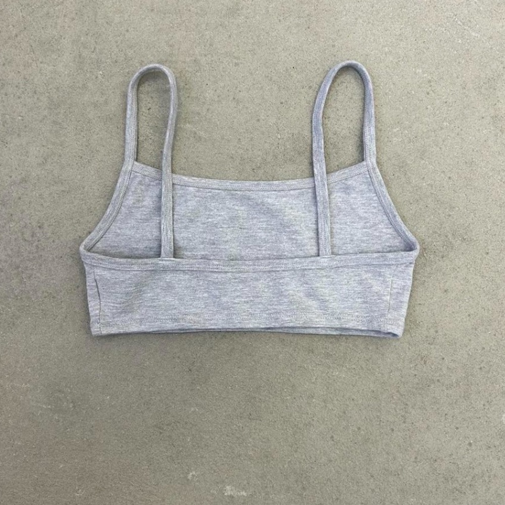 Los Angeles Apparel Gray garment dye basic bralette Size XS - Picture 3 of 6